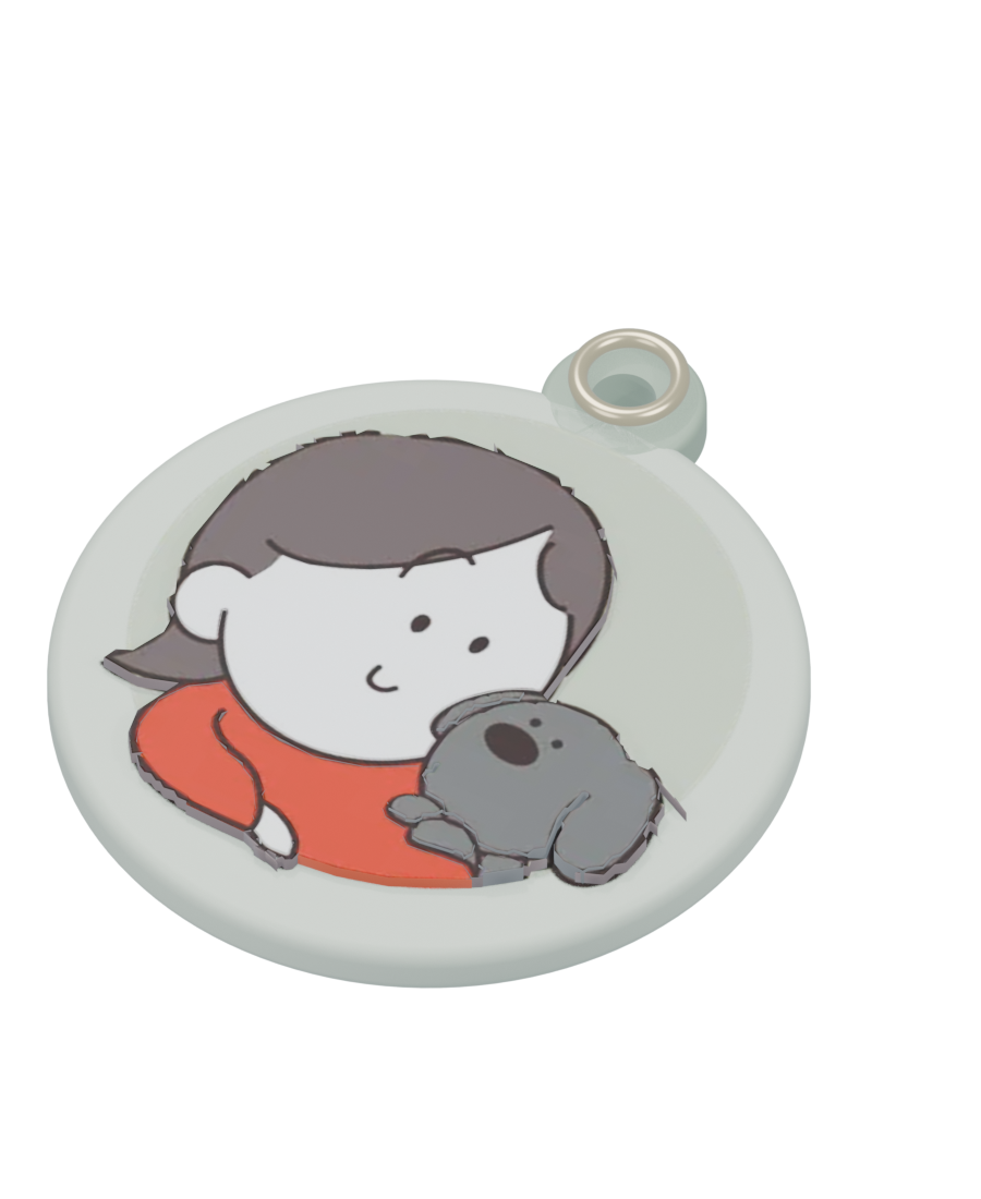 わんこといっしょのレリーフバッジ