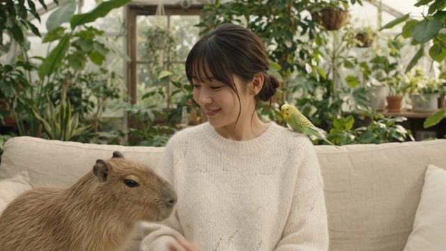 はるかと動物たち｜私の席なくなっちゃうの一場面