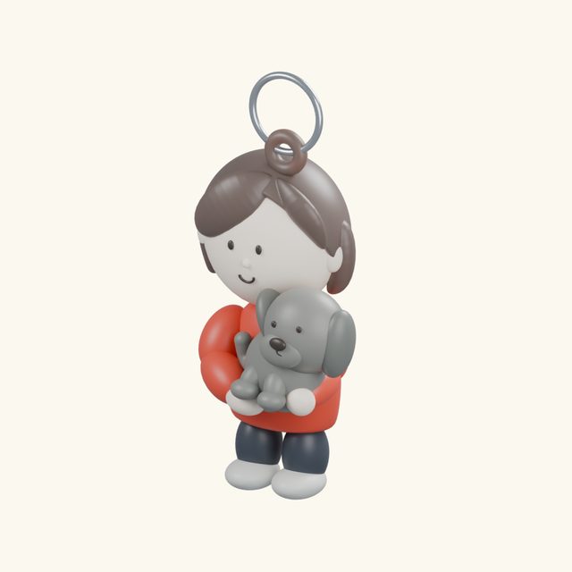 WANKO — full volumetric keychainの一場面