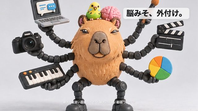 おけもん版「とてつもない」：Apple Mac mini（M6）CMのTTPの一場面
