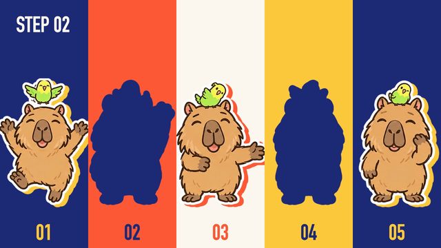 カピバラ・ステップ2026（架空のダンス大会）— おけもん版（お手本：hiraoku のショーリール）の一場面
