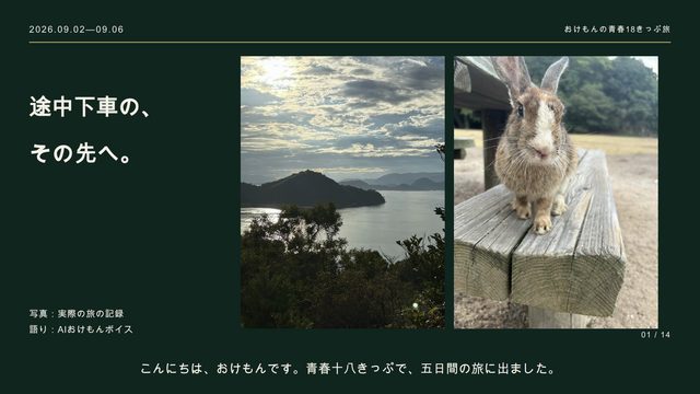 青春18きっぷの旅の一場面